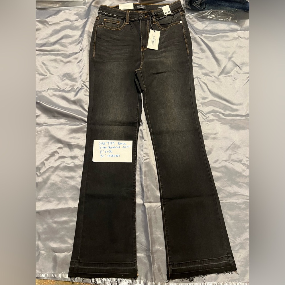 Judy Blue black slim bootcut  Jeans size 9 NWT